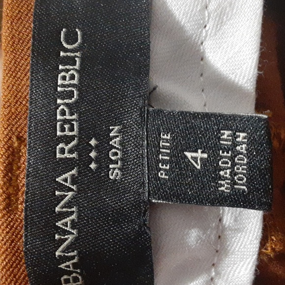 Banana Republic Copper Tan Sloan Pants Women's Size 4 Cropped Ankle - Picture 6 of 6